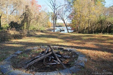 Fire Pit looks out to Carters Creek