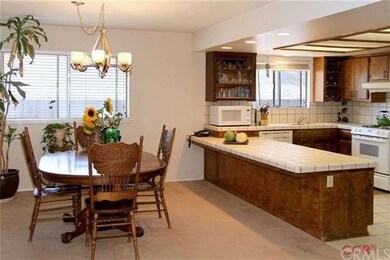 The dining room is located off the spacious kitche