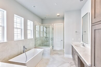 Free Standing Tub in Primary Bathroom (picture was