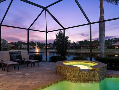 Southern views with a gorgeous evening lit fountai