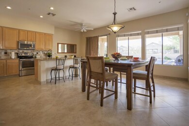 kitchen and dining area