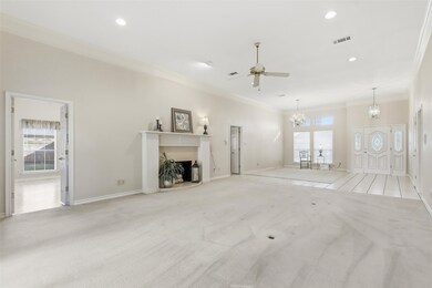 Living room/Dining Room with fireplace