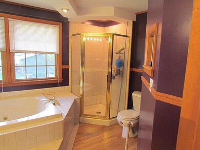 Master Bath is a private spa-like retreat, complet