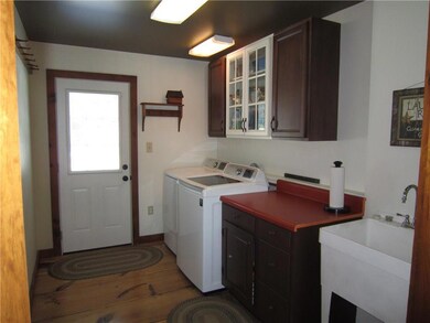 Convenient laundry area off front...