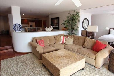 Living room with French doors to balcony 