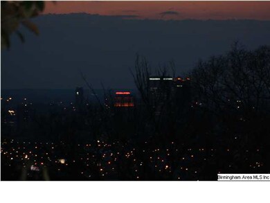Evening view of skyscapers