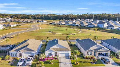 Aerial view of residential area