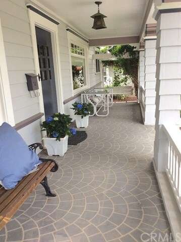 View of front porch