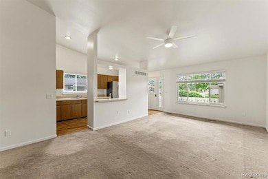 Dining room, Kitchen & Living room