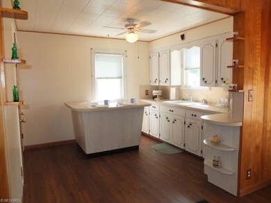 Kitchen with breakfast bar.