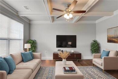 Formal living room or office with french doors - v