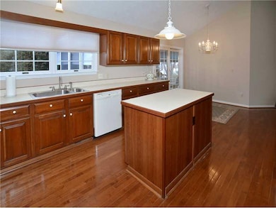 Kitchen. The lighting in this kitchen is exception