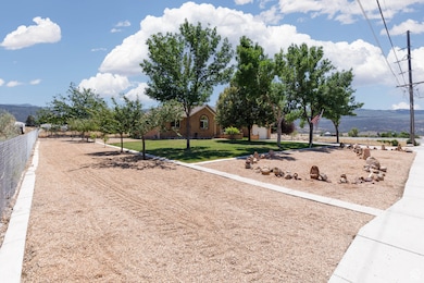 View of yard featuring a mountain view
