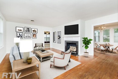 Virtually Staged Formal Living Room