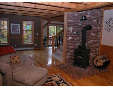 Living Room. Exposed beams,...