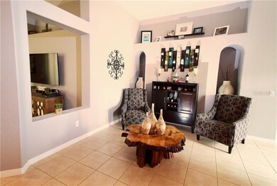 Sitting area off den
