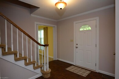 Lovely foyer with hall coat closet