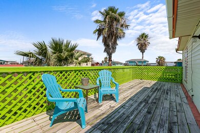 The deck is large enough for outdoor furniture and