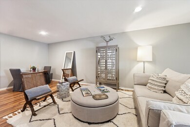 Another view of the living room and dining area.
