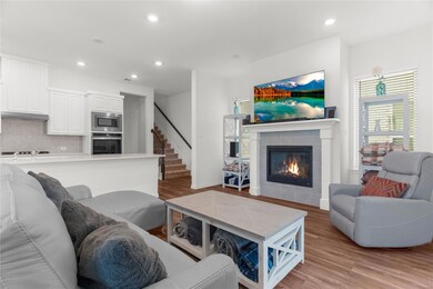 Living room open to kitchen