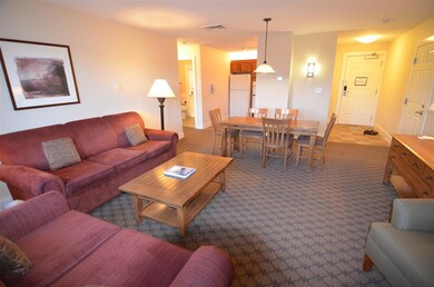 Living room, dining and kitchen
