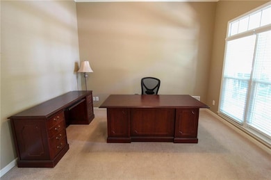 Front room is currently being used as office, but 
