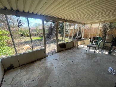 Enjoy this oversized covered patio that leads to t