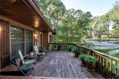 Front porch and neighborhood