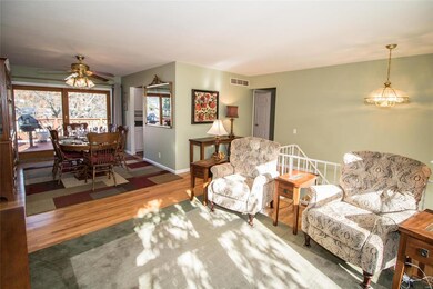 Open floor plan between the living and dining rooms!