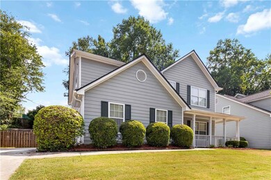 Traditional home with a porch