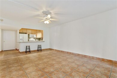 Kitchen is Open to Living Room