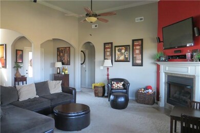 HUGE Living Room with a High Ceiling, Crown Moldin