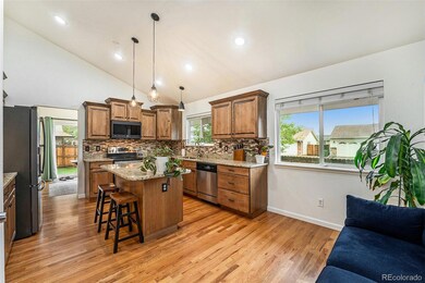 Large Kitchen with vaulted ceilings & lots of room