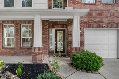 Welcoming covered entryway.