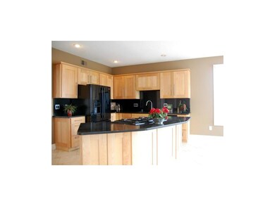 Sleek kitchen with center island