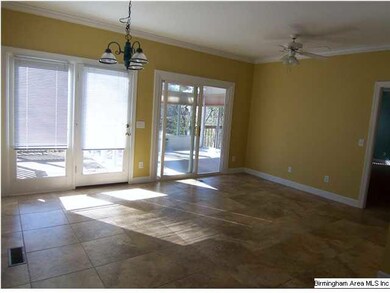 The keeping room off of the kitchen allows the nat