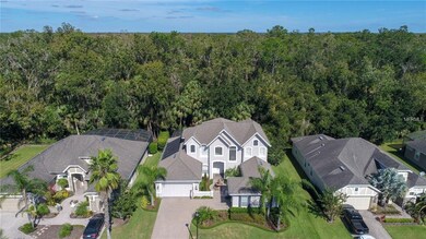 Arial views of the preserve. Home located on a cul
