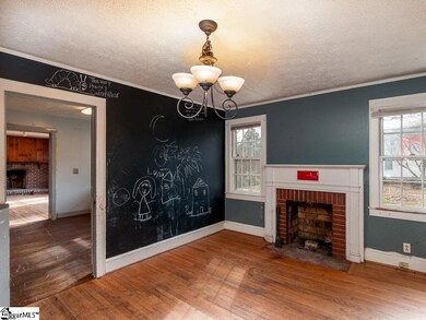 There is chalk paint on the wall