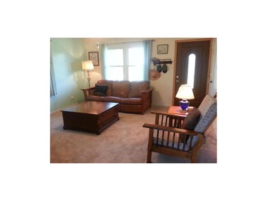 living room with new carpet