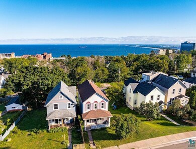 Aerial view featuring Lake Superior