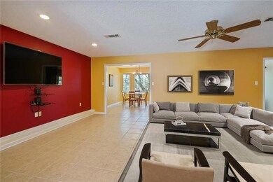 Virtually staged living room.
