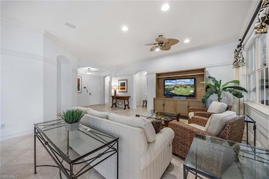 Gracious living area offers the perfect setting for everyday comfort or entertaining in style.