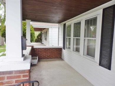 Covered porch.