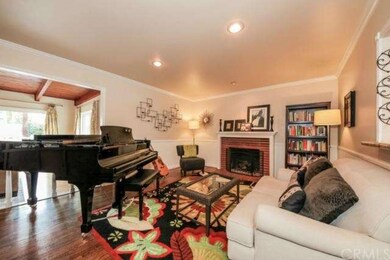 Wonderful living room with inviting fireplace.