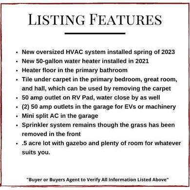 Listing Features