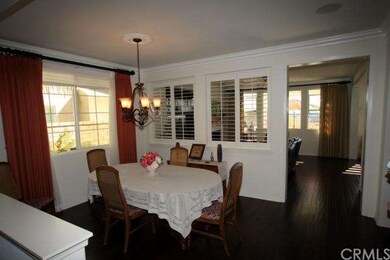 Formal Dining Area with custom window coverings