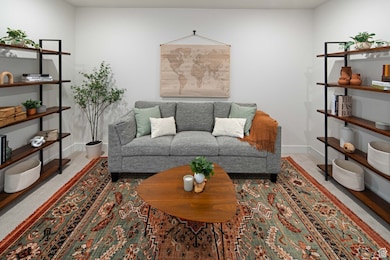 Bonus loft area with carpet and baseboards