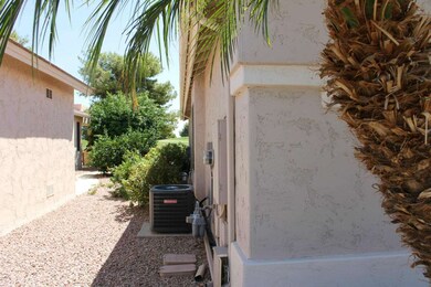 Side yard on the North side