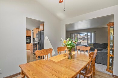 Dining room adjacent to kitchen and living room