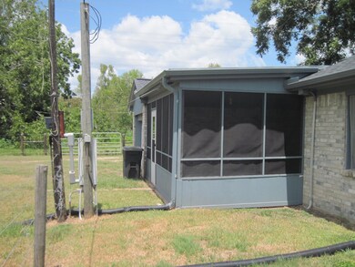 Back porch, screened